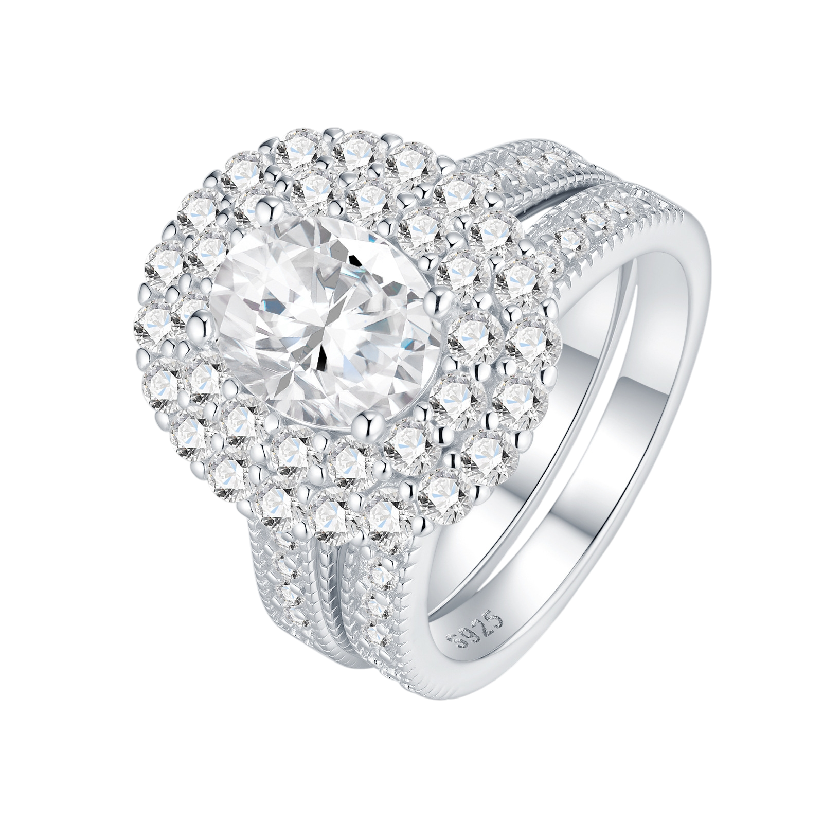 Hayesaura | Vintage Grunge Brushed Silver Criss-Cross Moissanite Band | Acubi Hollow Stacking Ring