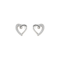 Hayesaura | Coquette Romance 18K Plated Petite Heart | Delicate Aesthetics Bridal Studs