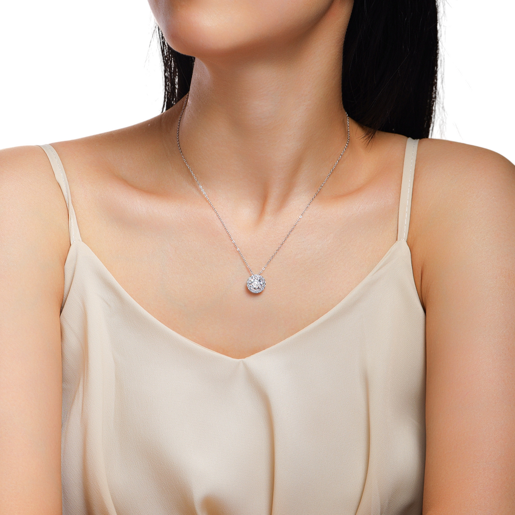 Hayesaura | Parisian Chic 18K Plated Minimalist Moissanite | Euro-Style Daily Drop Chain