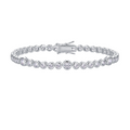 Hayesaura | Urban Heavyweight 18K Plated Hip-Hop Moissanite Tennis Bracelet | Unisex Bold Statement Band