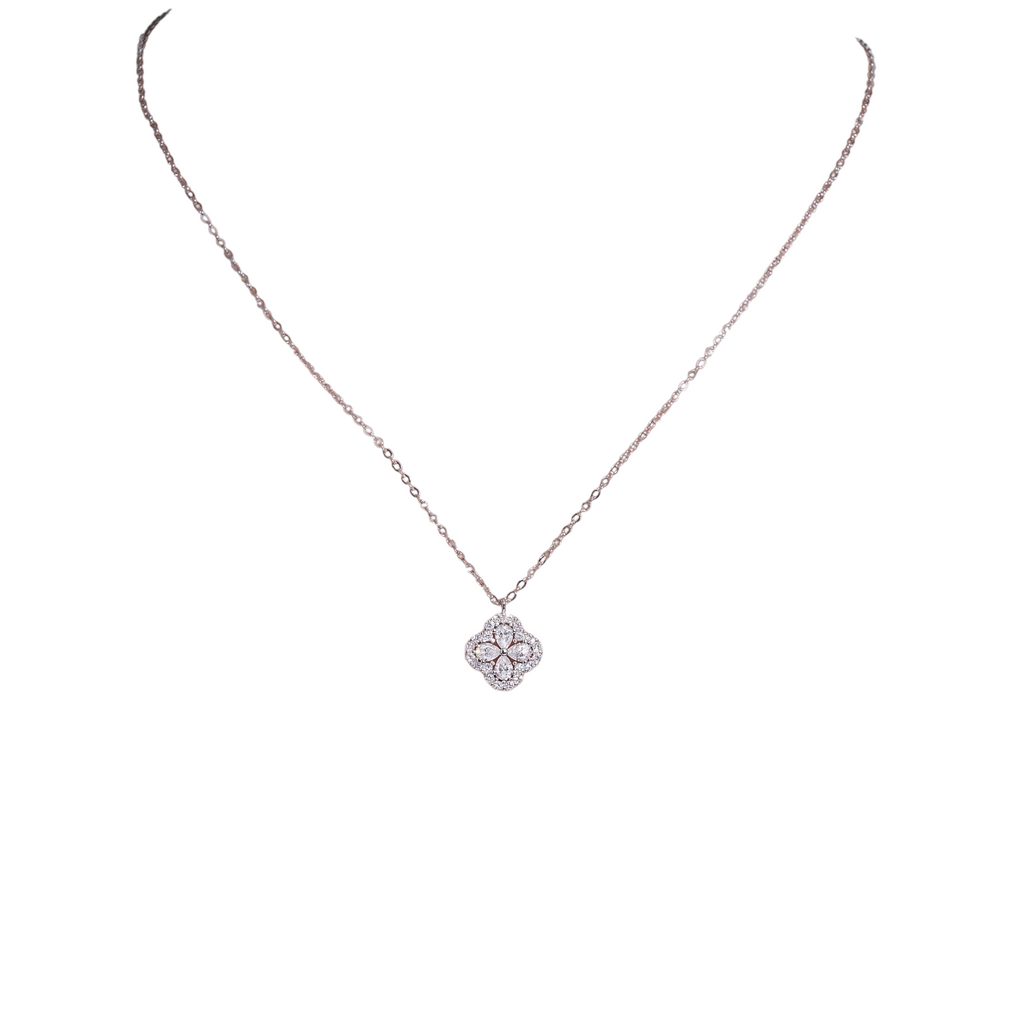 Hayesaura | Coquette Romance 18K Plated Minimalist Clover | Delicate Promise Clavicle Chain