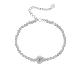 Hayesaura | Modern Romance 18K Plated 1314 Moissanite Bracelet | Daily Commute Elegant Hand-Jewelry
