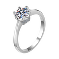 Hayesaura | Classic Heritage 18K Plated Six-Prong Moissanite | Quiet Luxury Proposal Ring