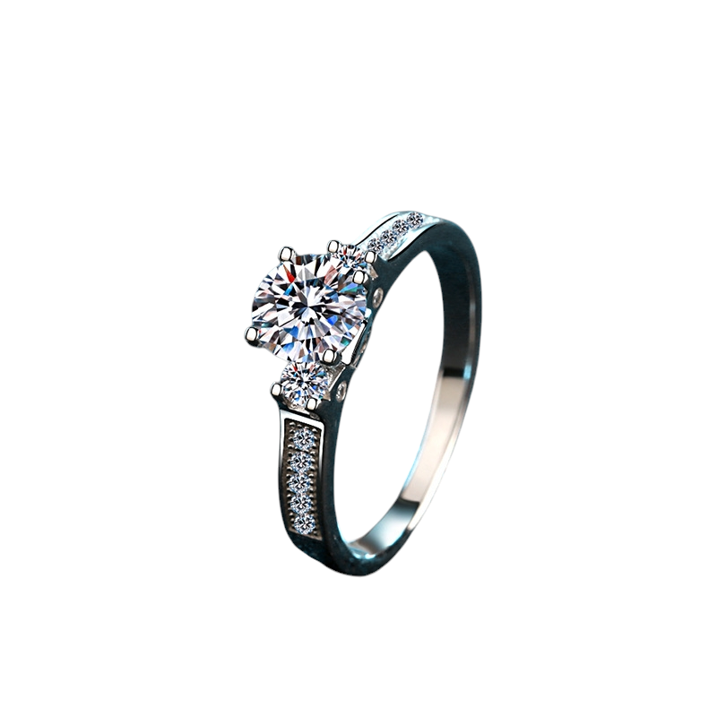 Hayesaura | Timeless Heritage Classic Four-Prong Moissanite Solitaire | Clean Fit Bridal Engagement