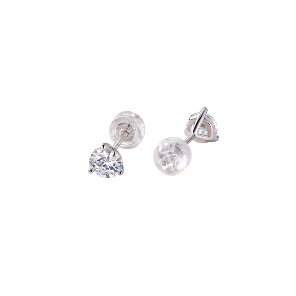 Hayesaura | Viral Trend Classic Solitaire Moissanite | Clean Fit Daily Commute Studs