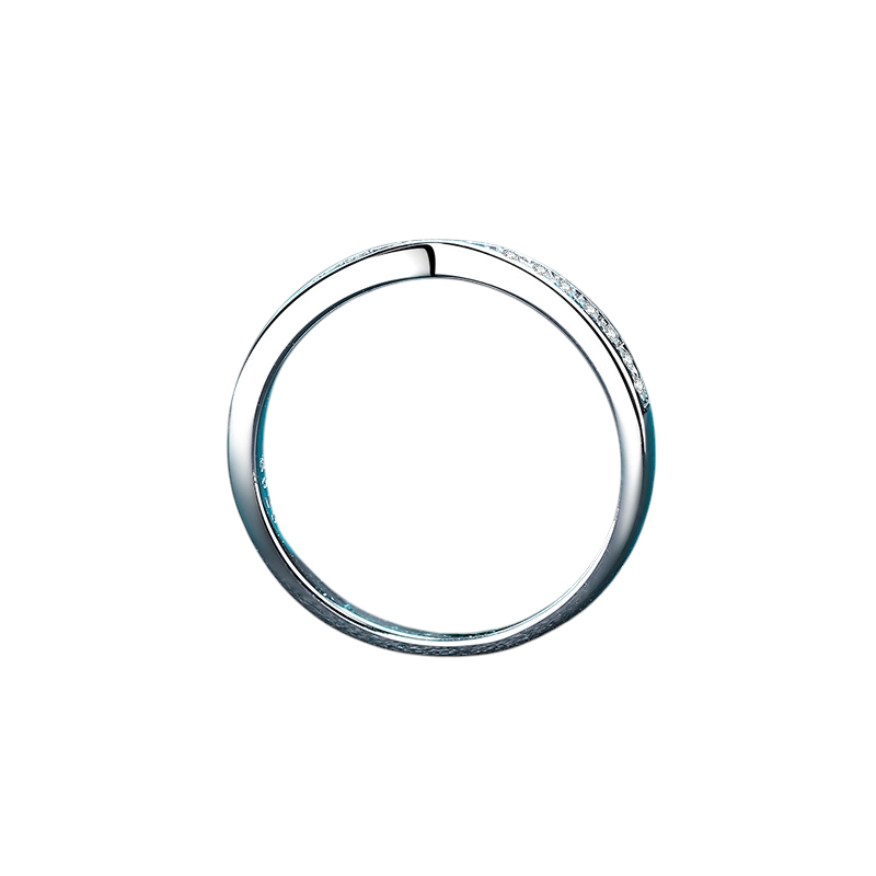 Hayesaura | Acubi Style Criss-Cross Minimalist Moissanite Band | Cyber Y2K Stacking Ring