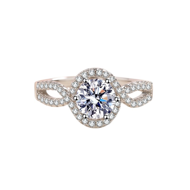 Hayesaura | Classic Six-Prong Engagement Moissanite Solitaire Ring