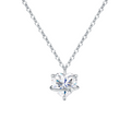 Hayesaura | Celestial Mystique 18K Plated Heart Planet Moissanite | Cosmic Romance Evening Pendant