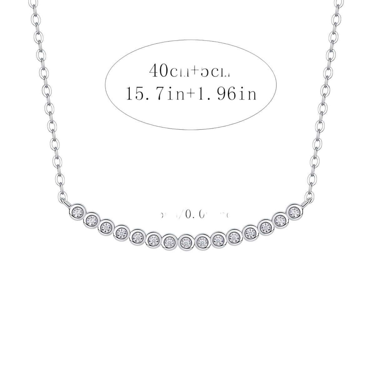 Hayesaura | Clean Fit 18K Plated Straight Bar Moissanite | Minimalist Office Siren Clavicle Chain