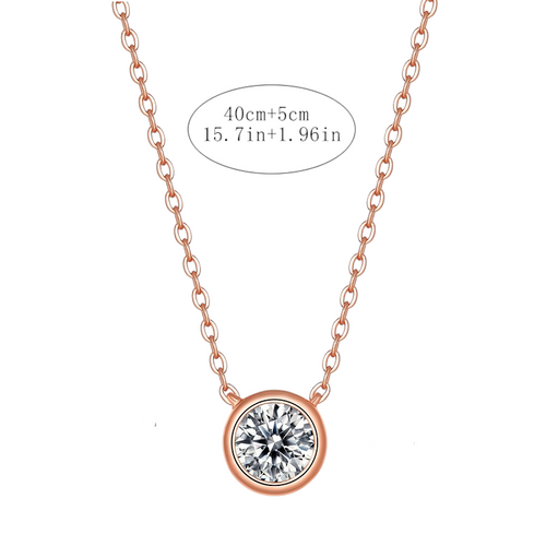 Hayesaura | Clean Fit Mini Bezel-Set Bubble Moissanite Choker | High-Cold Daily Minimalist Necklace