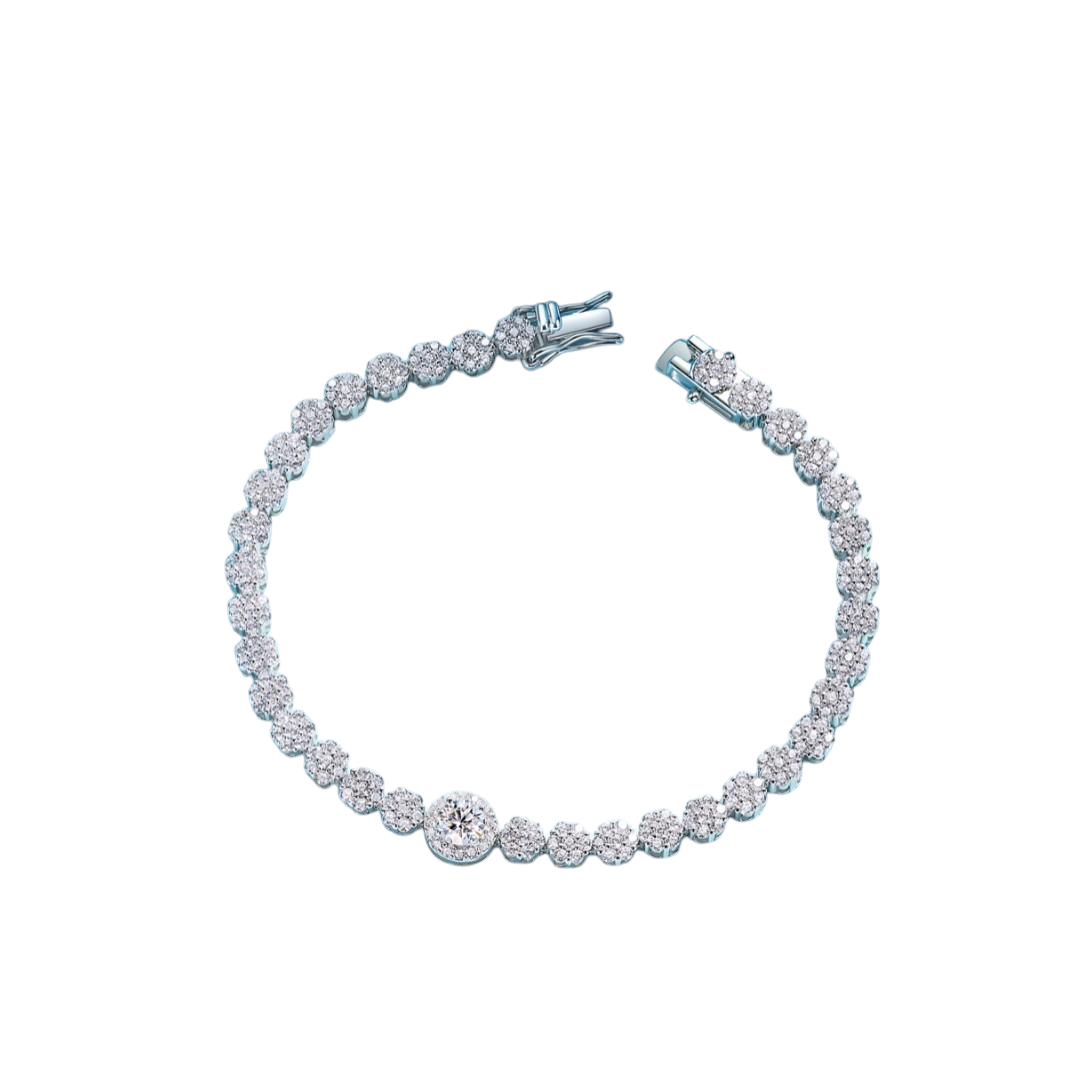 Hayesaura | Clean Fit 18K Plated Classic Moissanite | Tailored Daily Tennis Bracelet