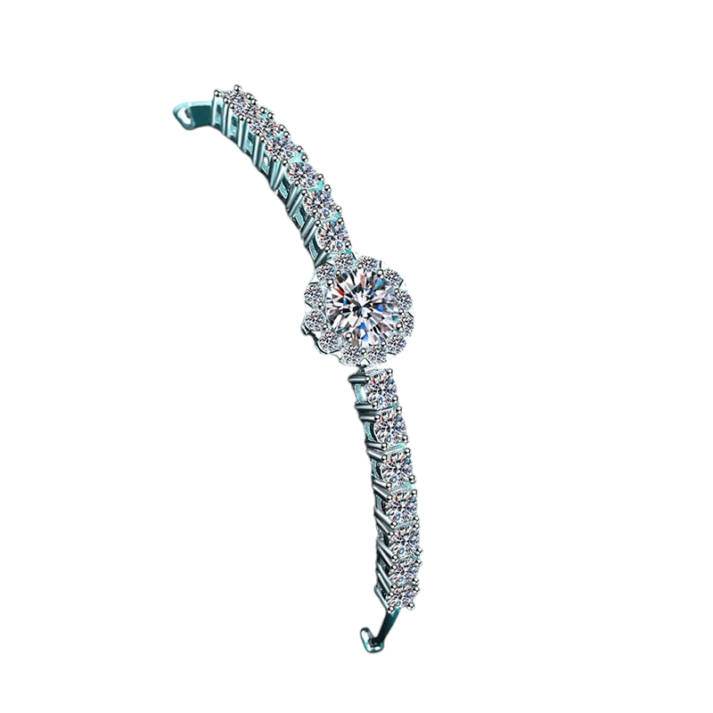 Hayesaura | High-Cold 18K Plated Hexagram Star Moissanite | Cyber Y2K Minimalist Bangle