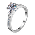 Hayesaura | Timeless Heritage Classic Four-Prong Moissanite Solitaire | Clean Fit Bridal Engagement