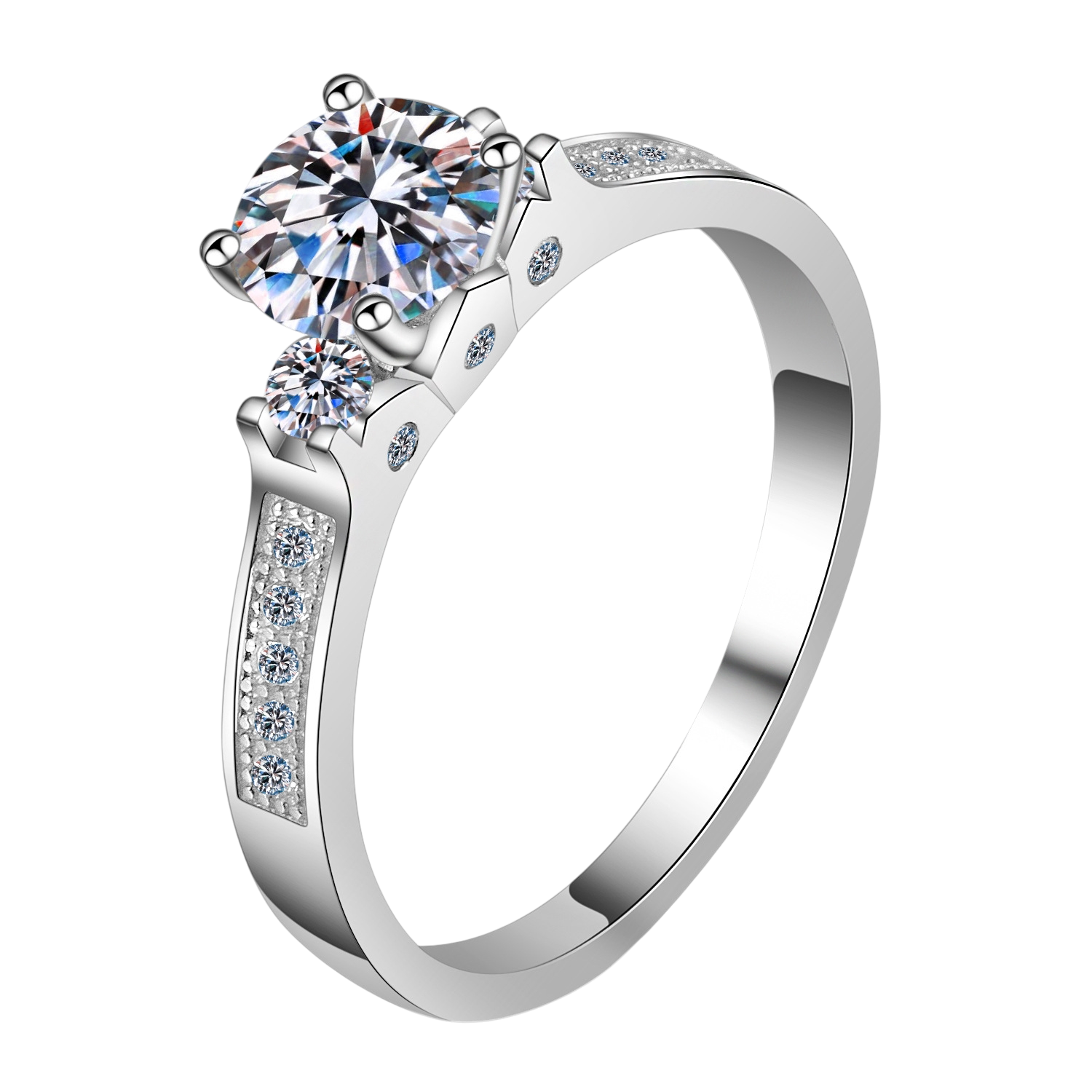 Hayesaura | Timeless Heritage Classic Four-Prong Moissanite Solitaire | Clean Fit Bridal Engagement