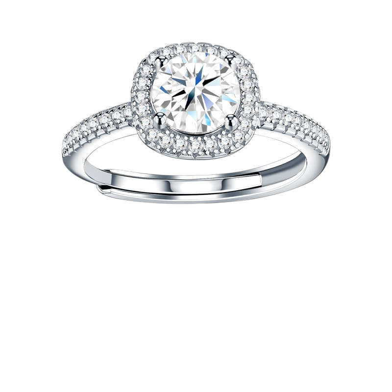Hayesaura | Office Siren Full-Set Pave Moissanite Stacking Band | High-Cold Minimalist Essential