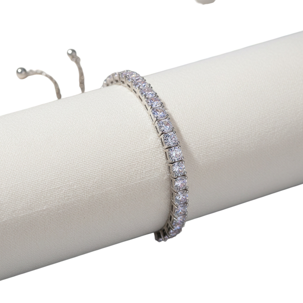 Hayesaura | Modern Romance 18K Plated Adjustable Tennis Bracelet | Premium Moissanite Daily Essential