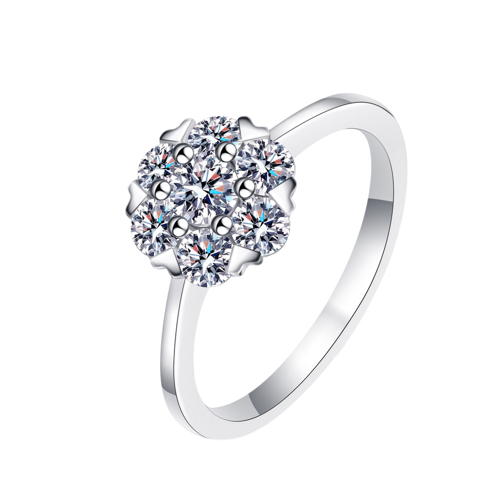 Hayesaura | Coquette Romance 18K Plated Six-Prong Heart Moissanite Ring | Quiet Luxury Bridal Engagement Ring