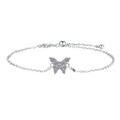 Hayesaura | Coquette Romance 18K Plated Ethereal Butterfly Moissanite Bracelet | Sweet Elegant Anniversary Gift
