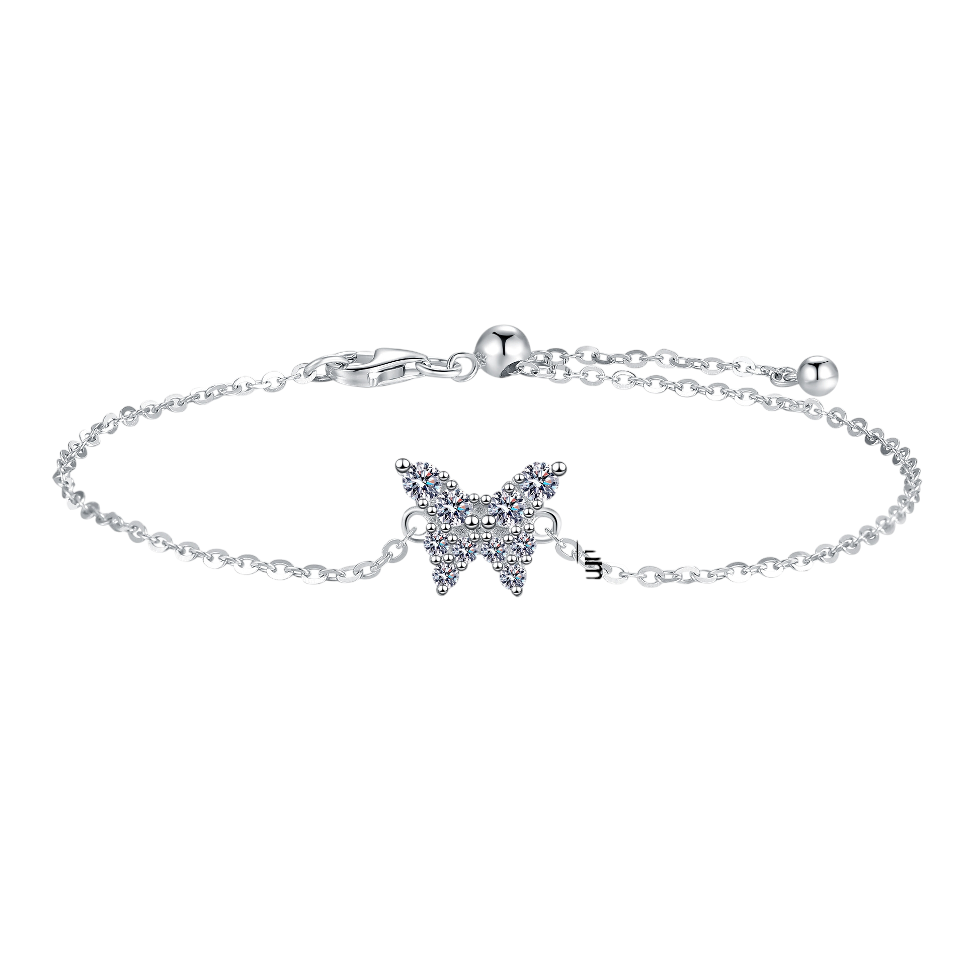 Hayesaura | Coquette Romance 18K Plated Ethereal Butterfly Moissanite Bracelet | Sweet Elegant Anniversary Gift