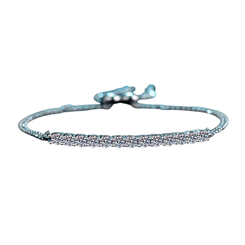 Hayesaura | Old Money 18K Plated Classic Line Moissanite Tennis Bracelet | Quiet Luxury Bridal Jewelry