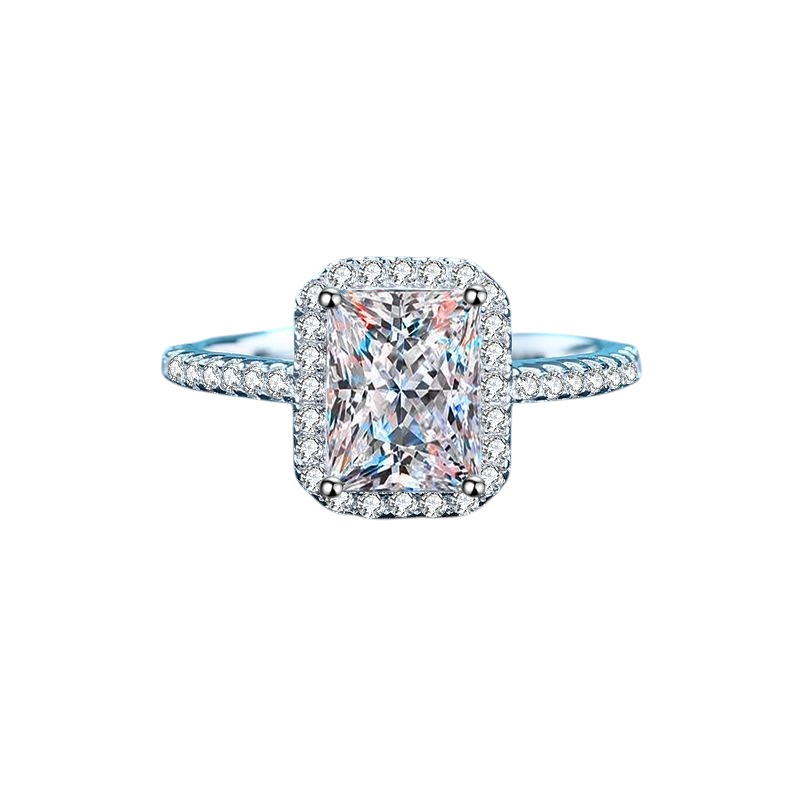Hayesaura | Sugar Cube Micro-Pave Heteromorphic Moissanite Ring
