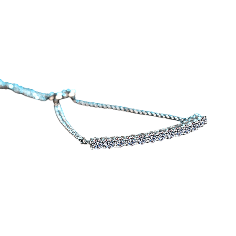 Hayesaura | Old Money 18K Plated Classic Line Moissanite Tennis Bracelet | Quiet Luxury Bridal Jewelry