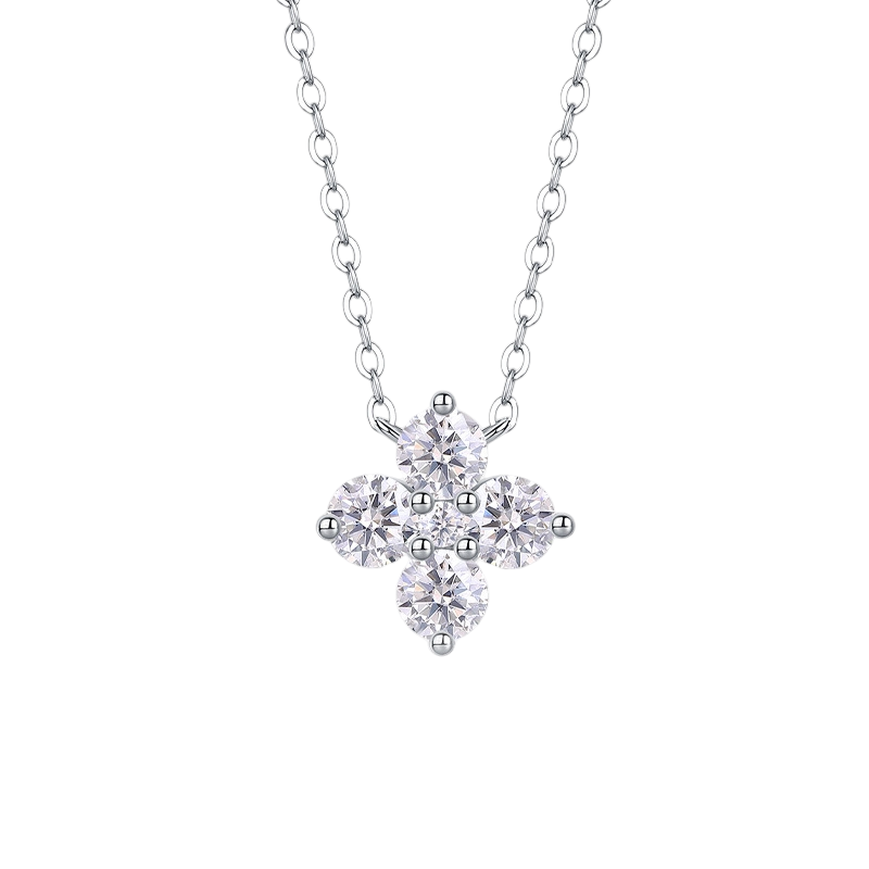Hayesaura | Parisian Chic 18K Plated Lucky Clover Moissanite | Clean Fit Daily Commute Chain
