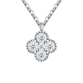 Hayesaura | Coquette Romance 18K Plated Four-Leaf Clover Moissanite | Elegant Daily Commute Choker