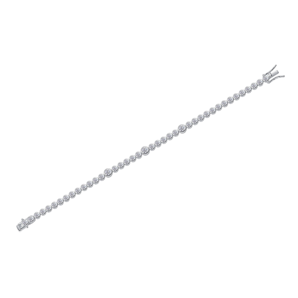 Hayesaura | Urban Heavyweight 18K Plated Hip-Hop Moissanite Tennis Bracelet | Unisex Bold Statement Band