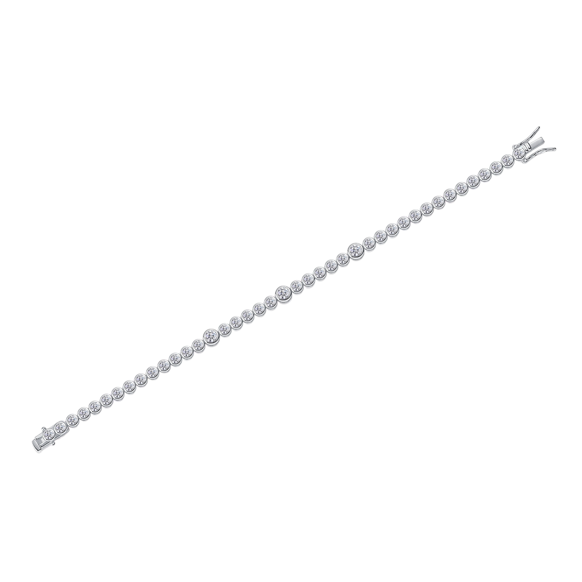 Hayesaura | Urban Heavyweight 18K Plated Hip-Hop Moissanite Tennis Bracelet | Unisex Bold Statement Band