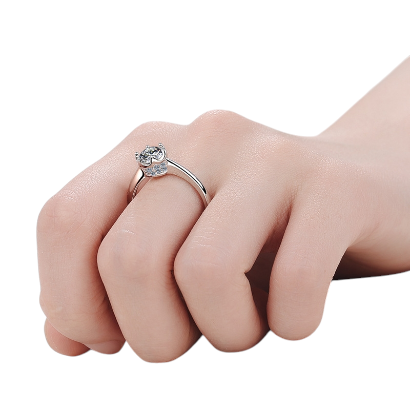 Hayesaura | Classic Heritage 18K Plated Six-Prong Moissanite | Quiet Luxury Proposal Ring