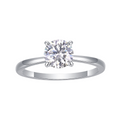Hayesaura | Premium Closed Band Moissanite Proposal Ring | Minimalist