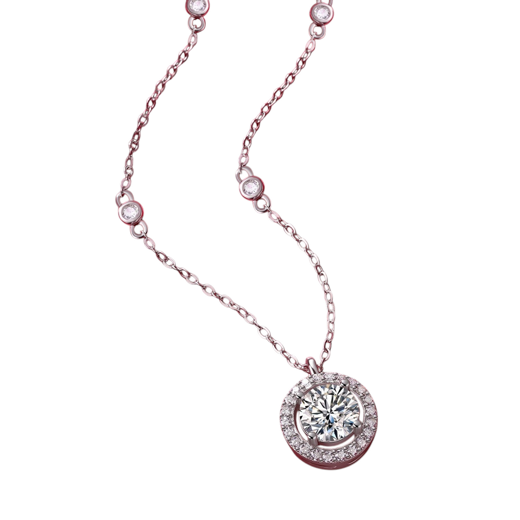 Hayesaura | Euro-Chic 18K Plated Pear Cut Moissanite | Modern Glamour Evening Necklace