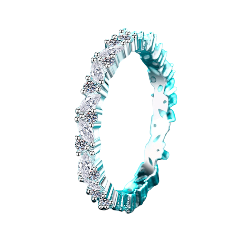 Hayesaura | French Ins-Style Starry Sky Statement Moissanite Band