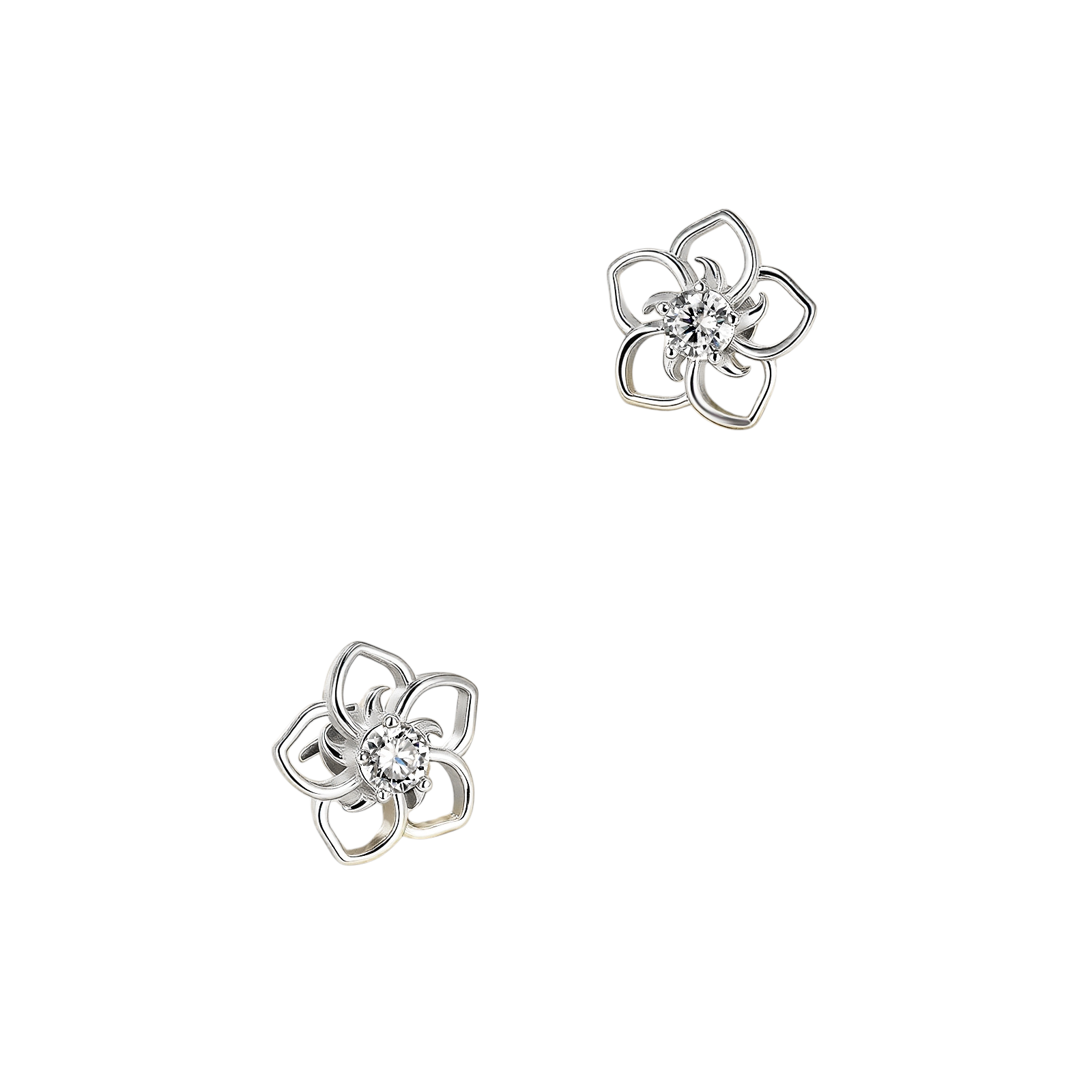 Hayesaura | Cyber Y2K Geometric Cartilage Piercing Stud | Avant-Garde Punk Ear-Bone Nail