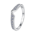 Hayesaura | Mermaid's Lonely Star Minimalist Moissanite Promise Ring