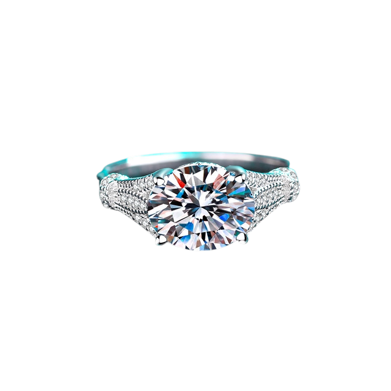 Hayesaura | Old Money 18K Plated Pigeon Egg Moissanite Statement Ring | Quiet Luxury Gala Cocktail Ring