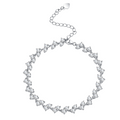 Hayesaura | triangle Brilliant Solitaire 18K Plated Moissanite Chain | Clean Fit Office Daily Commute