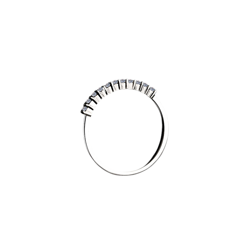 Hayesaura | Heart Motif Floral Crown Prong Moissanite Romantic Ring