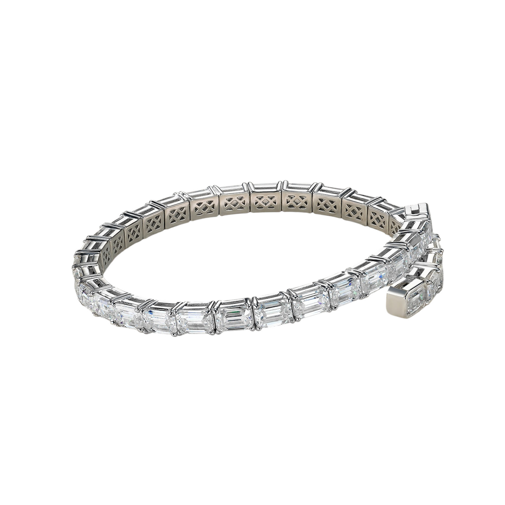 Hayesaura | Acubi Minimalist Korean Style Couple Moissanite | Cyber Y2K Unisex Chain Bangle