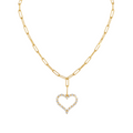 Hayesaura | Parisian Chic 18K Plated Layered Heart Tassel Moissanite | Elegant Bridal Drop Chain