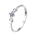 Hayesaura | You Are in My Heart Four-Prong Moissanite Ring
