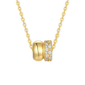Hayesaura | Vintage Glamour 18K Gold Plated Tweed Halo Moissanite | Intimate Anniversary Bridal Pendant