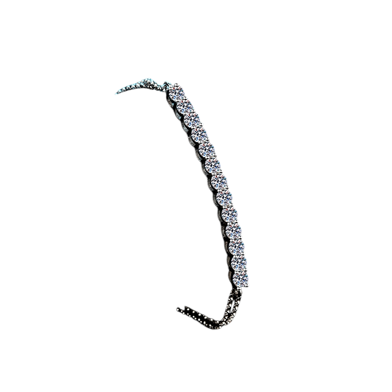 Hayesaura | Old Money 18K Plated Classic Line Moissanite Tennis Bracelet | Quiet Luxury Bridal Jewelry
