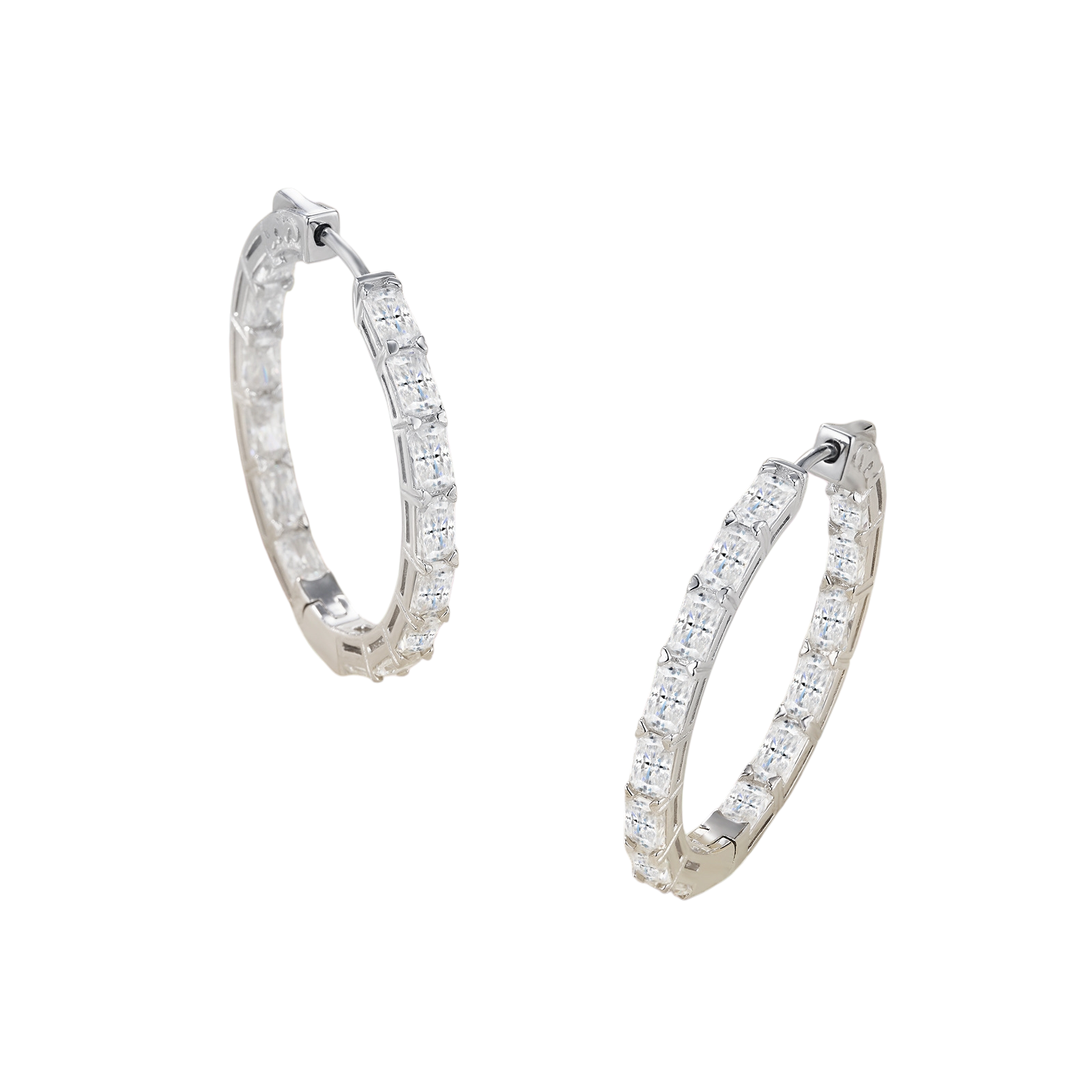 Hayesaura | Minimalist Architecture O-Ring Eternity Hoops | Office Siren Daily Ear-Clasp