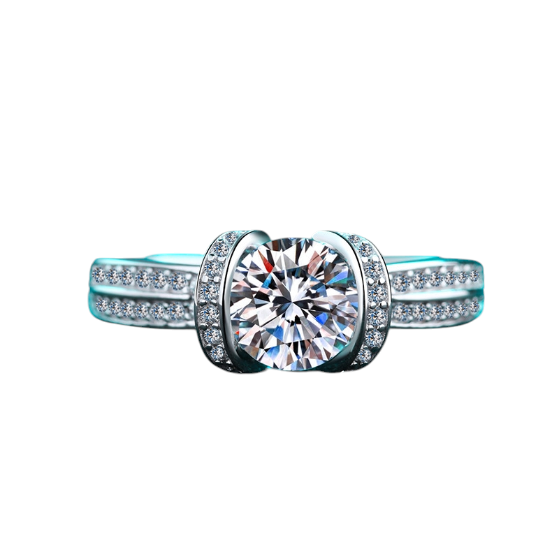 Hayesaura | Old Money 18K Plated Full Pavé Moissanite Band | Quiet Luxury Evening Statement Ring