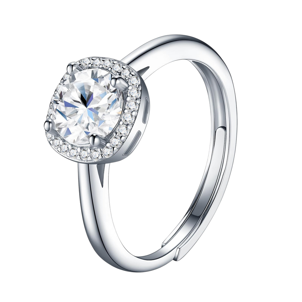 Hayesaura | Office Siren Full-Set Pave Moissanite Stacking Band | High-Cold Minimalist Essential