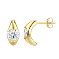 Hayesaura | Office Siren C-Shape Moissanite Ear Hoops | High-Cold Daily Commute Earring