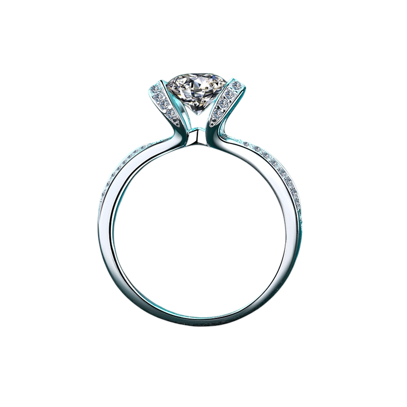 Hayesaura | Old Money 18K Plated Full Pavé Moissanite Band | Quiet Luxury Evening Statement Ring