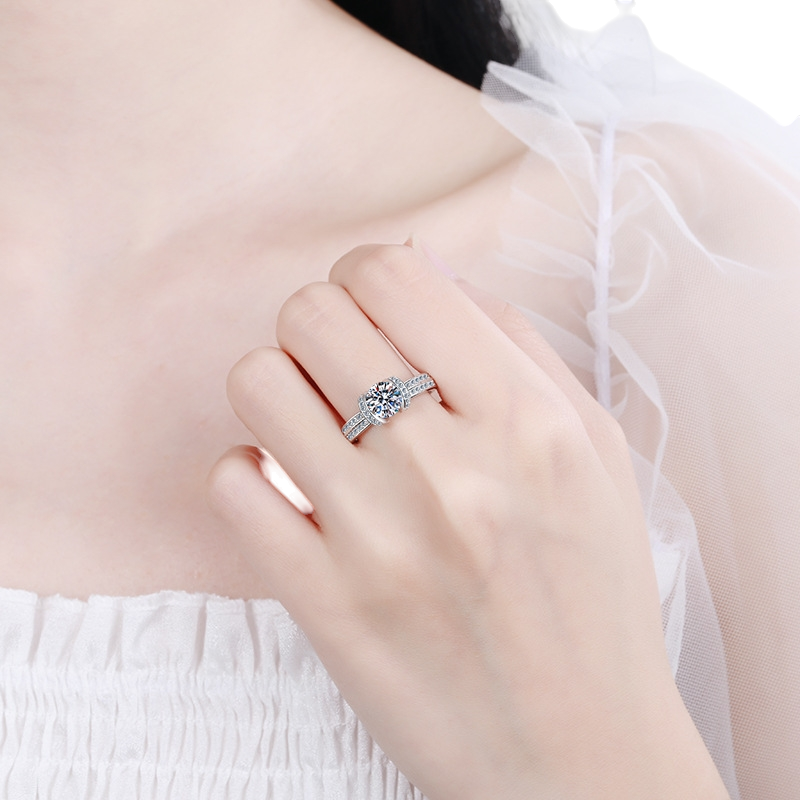 Hayesaura | Old Money 18K Plated Full Pavé Moissanite Band | Quiet Luxury Evening Statement Ring
